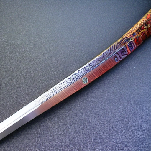 Beautiful Katana engraved with "Equalizer of Horror" in Japanese