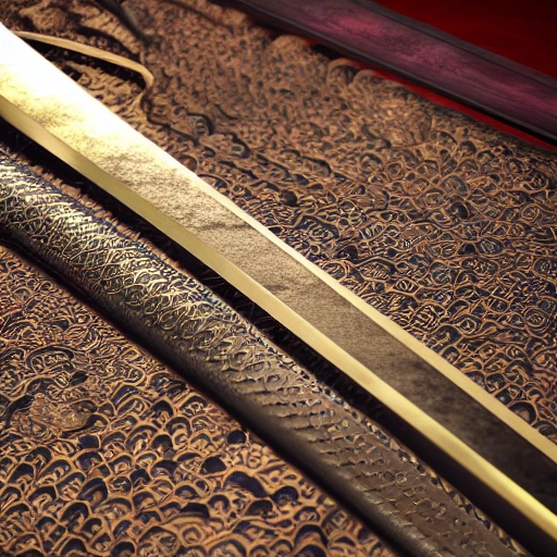 japanese sword, ornamental, blessed, sword, cinematic, 8k, hyperdetailed, ultra detailed, octane render, unreal engine, hyper detailed, 4k, 8k, hdr