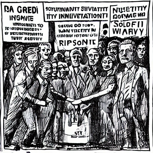 don't draw people in the picture, Solidarity, Charity, Economy, Innovation, Collective Investment, Individual Genius, Social Wage, Assistance, Aid, Entitled, Trippy