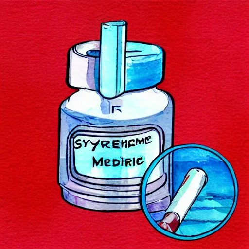 syringe medical, Cartoon, Water Color