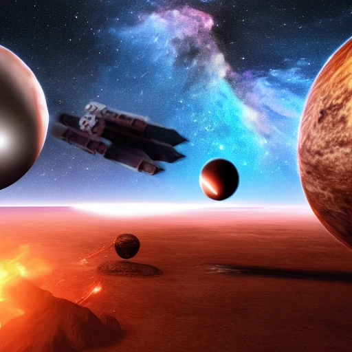 Space war with Giants Planets, Dramatic, HD, Dynamic Lighting, B... -  