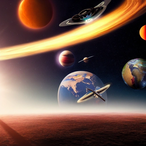 univer space ship,earth,meta hd 8k Space war with Giants Planets, Dramatic, HD, Dynamic Lighting, Beautiful Lighting, 3D