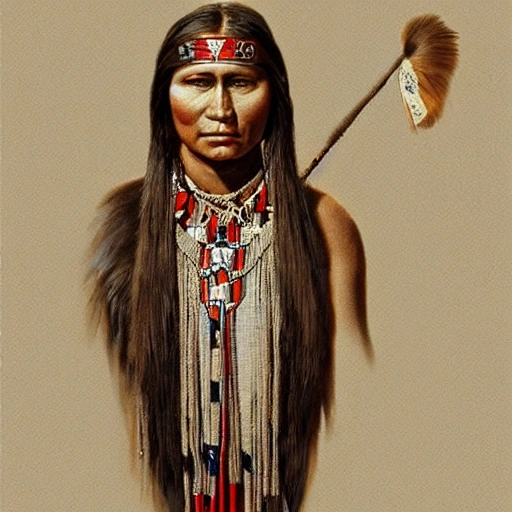 3D full-body portrait of a Pawnee Maiden who looks like Sarah Winnemucca, masterpiece, Ultra Detailed, character concept art by James Ryman.