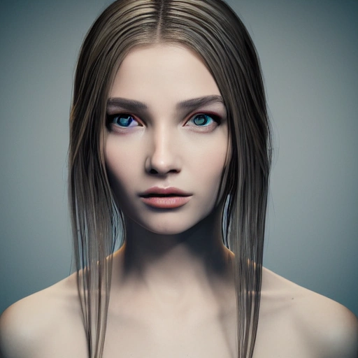 beautiful young female human face, 150 mm, beautiful studio soft light, rim light, vibrant details, luxurious model, hyperrealistic, elegant, beautiful background, octane render, H. R. Giger style, 8k