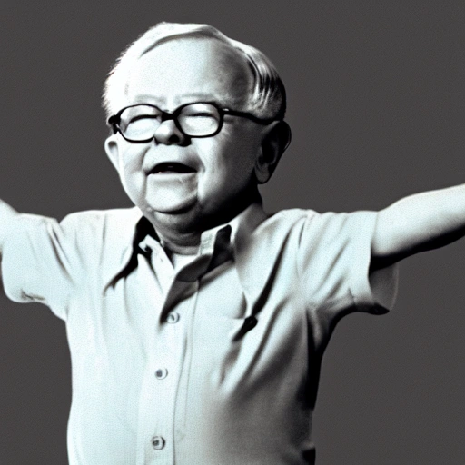 warren buffet as baby on disney, full body, dynamic pose, neutral gradient background, 35mm