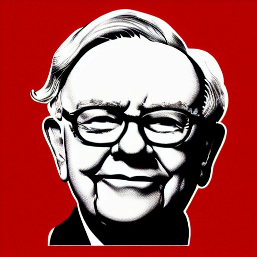 warren buffet, minimalist art, pop art