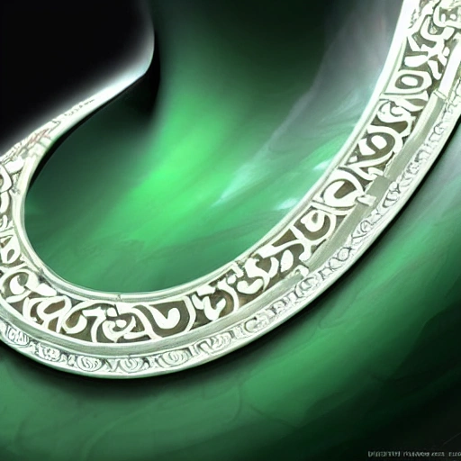 3D RPG Jade Necklace, masterpiece, Ultra Detailed, Hyper-realistic, character concept art by Final Fantasy.