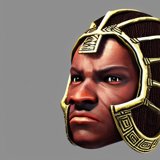 3D RPG African Ring, masterpiece, Ultra Detailed, Hyper-realistic, character concept art by Assassin's Creed.