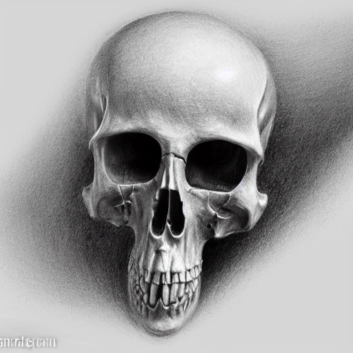 Death, high quality, detailed, 3D, Pencil Sketch