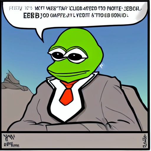  Pepe the Frog and Bitcoin
, Cartoon