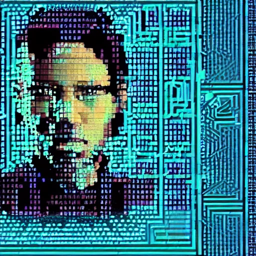 "Design a captivating AI-generated image of Neo as a king, inspired by the iconic movie 'The Matrix'. Use intricate patterns, dynamic animations, and rich colors to create a piece that embodies Neo's power and leadership. Explore new possibilities in AI art and bring the classic movie to life in a unique and innovative way."
