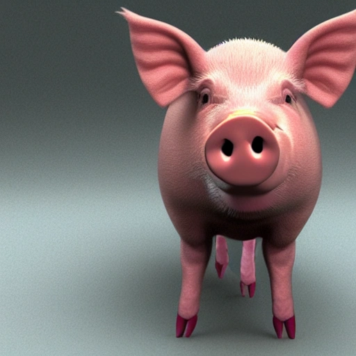 pig, 3D see
