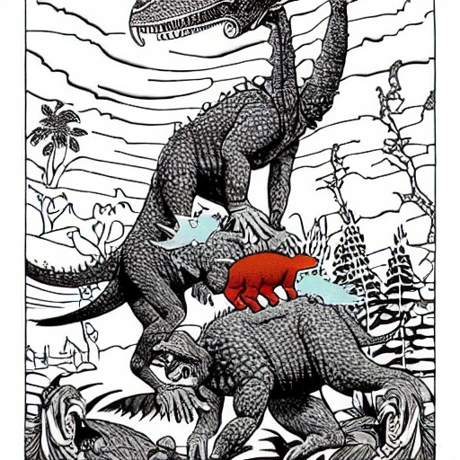 Monkeys riding on dinosaurs, Trippy, Trippy, Trippy, Trippy, Trippy