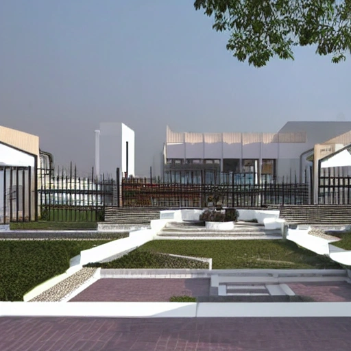 national instute of design in hydarbad context mordern elements volumetric space ,cortyards, roof gardern ,jailly works ,landscape , cultural elements designed by sanjay puri architects
