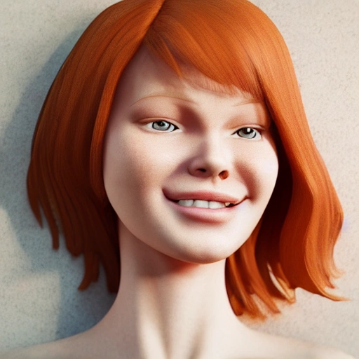 1girl A Real Perfect Female Anatomy Of Ginger Beautiful Female Arthub Ai