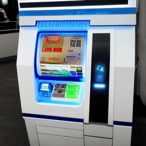 Futuristic ATM machine
