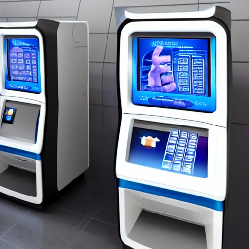 Futuristic ATM machine with Large Screens

