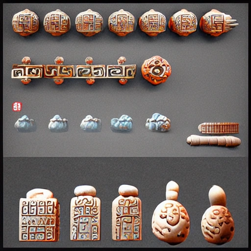 3D RPG Ancient Chinese abacus, masterpiece, Ultra Detailed, Hyper-realistic, white background, character concept art by Unreal Engine.