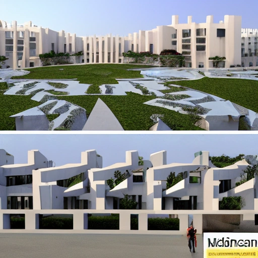 national instute of design in hydarbad context mordern elements volumetric space ,cortyards, roof gardern ,jailly works ,landscape , cultural elements designed by sanjay puri architects
