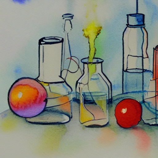 Physics and chemistry, Water Color, Oil Painting