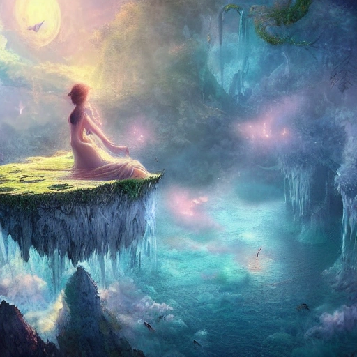 a beautiful fantasy dream world, trending on