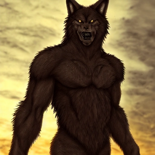 Werewolf male monstrous
