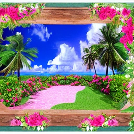 What will my first sight be like when I die and be in paradise?, 3D