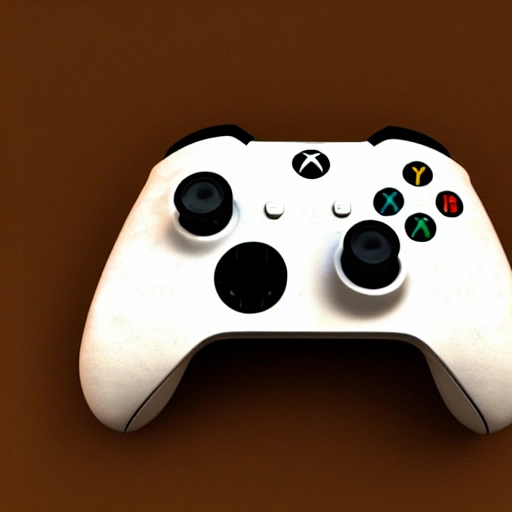 a complete XBOX game controller customized with Zelda game skin in a white background, , 3D Render