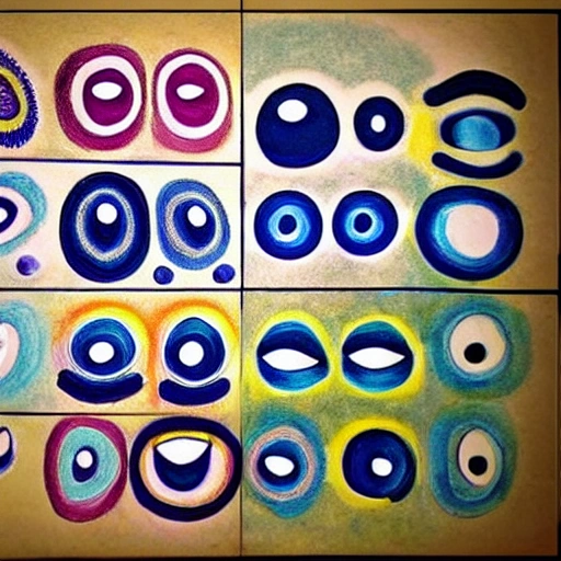 
 eye lot various draw pattern, color, eye greek