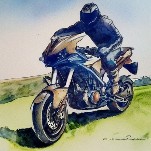 programacion, motos, Water Color