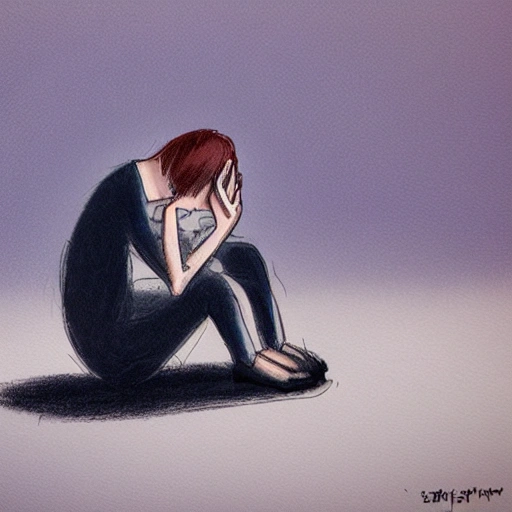the emotion of sadness
, Cartoon