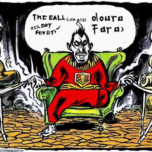 the evil spain
, Cartoon