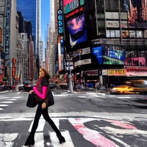 mujer sufriendo en nueva york, Trippy