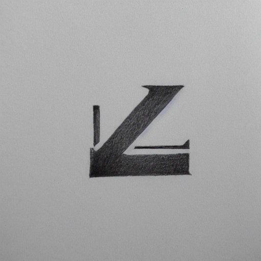 logo con L E,
 Pencil Sketch