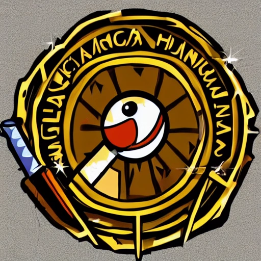 Me gustaría que crearas un escudo o logo para una serie de animación donde los personajes son mitológicos y el personaje principal es un centauro