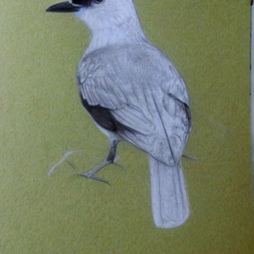 pajaro ninfa hembra  lutina realista , Pencil Sketch