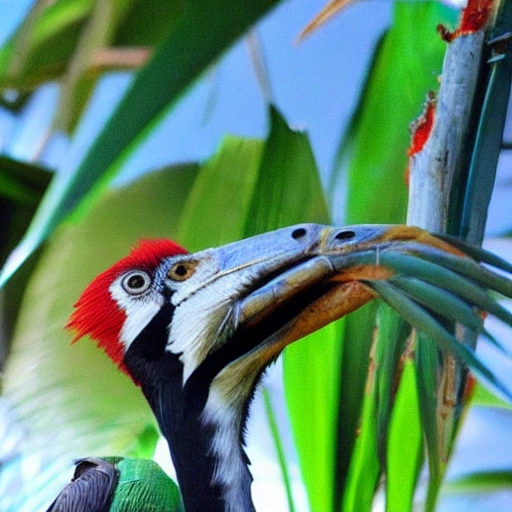 guacamayo fumando mariguana pintado de forma realista