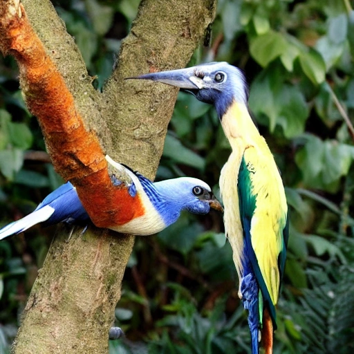 guacamayo de cuerpo entero pintado de forma realista