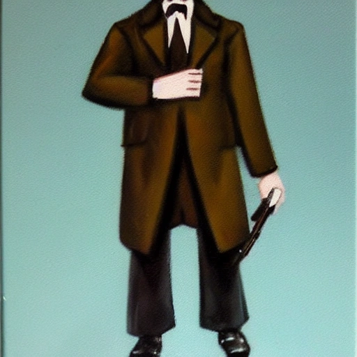 a fantasy character of me : very elegand person, Kangol, sharp, with a machine gun, 1920's mafia, Oil Painting