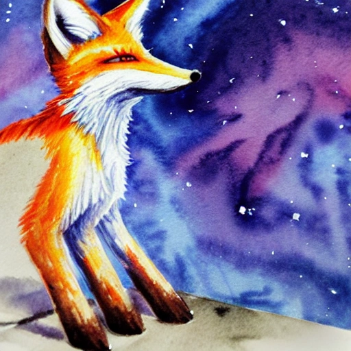 a game of the galaxy fox, Water Color