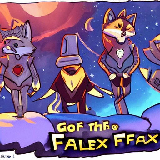 a game of the galaxy fox, Cartoon