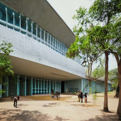 Bringing together creativity, technology and sustainability, the National Institute of Design in Hyderabad is a modern-day oasis for aspiring designers. Designed by world-renowned architect BV Doshi, this campus serves as a source of inspiration and a hub for innovation. Embracing the rich cultural heritage of Hyderabad while embracing cutting-edge design practices, the NID campus is a vibrant and dynamic space that fosters collaboration and growth. From textiles and product design to graphics and animation, students here are empowered to turn their artistic visions into tangible realities. Join us in this unique artistic journey and become a part of the design revolution that is shaping India's future.Zaha Hadid Architects thesis level design art and culture elements