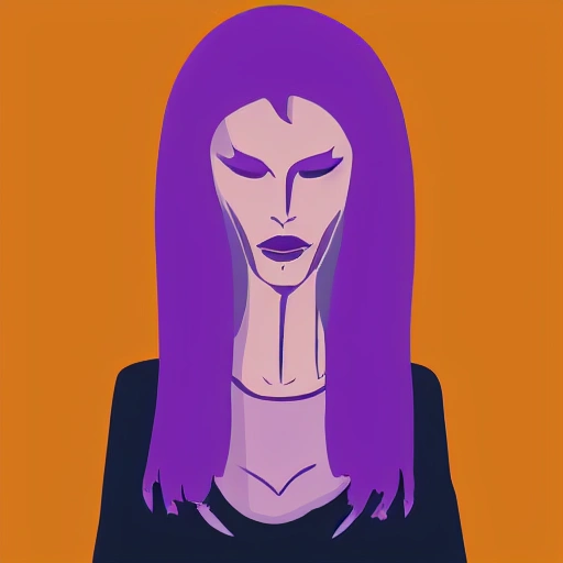 Exulansic, exulansis, exiled, woman, female, pain, purple