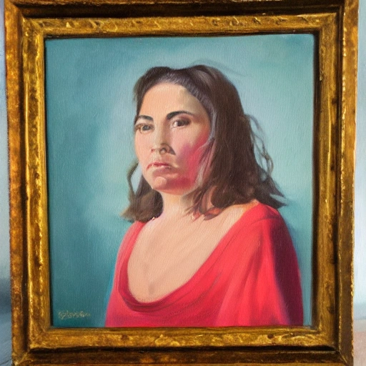 , Oil Painting, una mujer  tumbada en la hierba