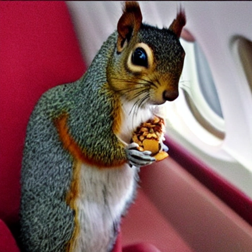 Squirrels eat peanuts on the plane,Trippy