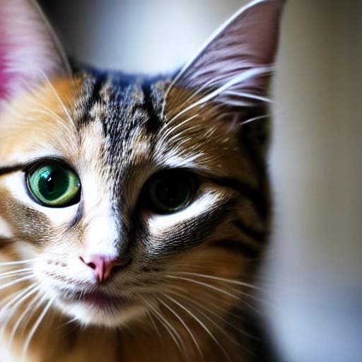 realistic and detailed color photograph showing a blond cat - Arthub.ai