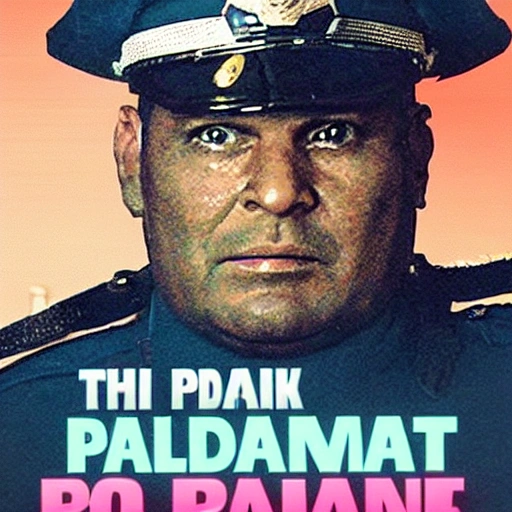 policeman is eating the pank
