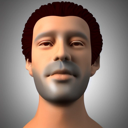 male in digital world, 3D