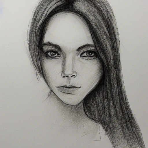 woman, Pencil Sketch - Arthub.ai