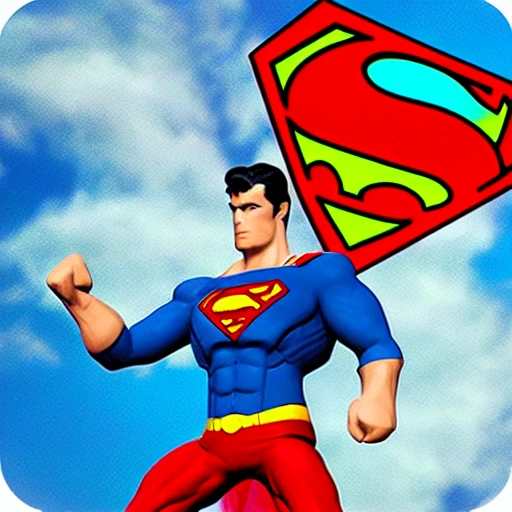 superman in world, 3D